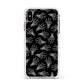 Skeleton Hands Apple iPhone Xs Max Impact Case White Edge on Gold Phone