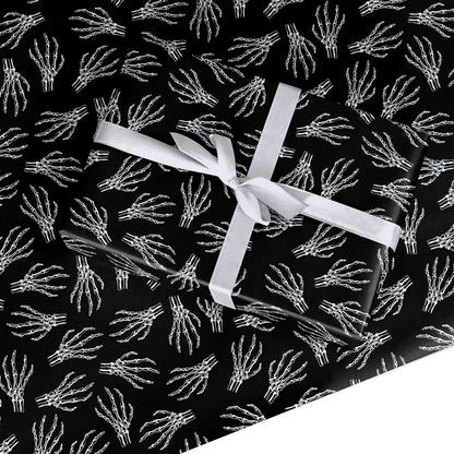 Skeleton Hands Custom Wrapping Paper