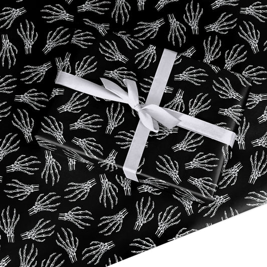 Skeleton Hands Custom Wrapping Paper