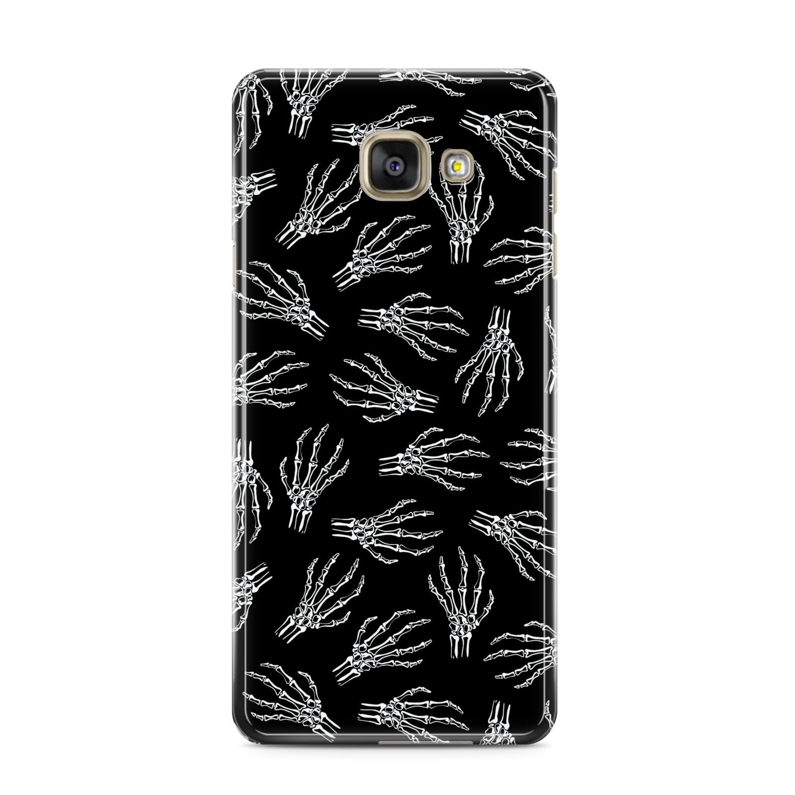 Skeleton Hands Samsung Galaxy A3 2016 Case on gold phone