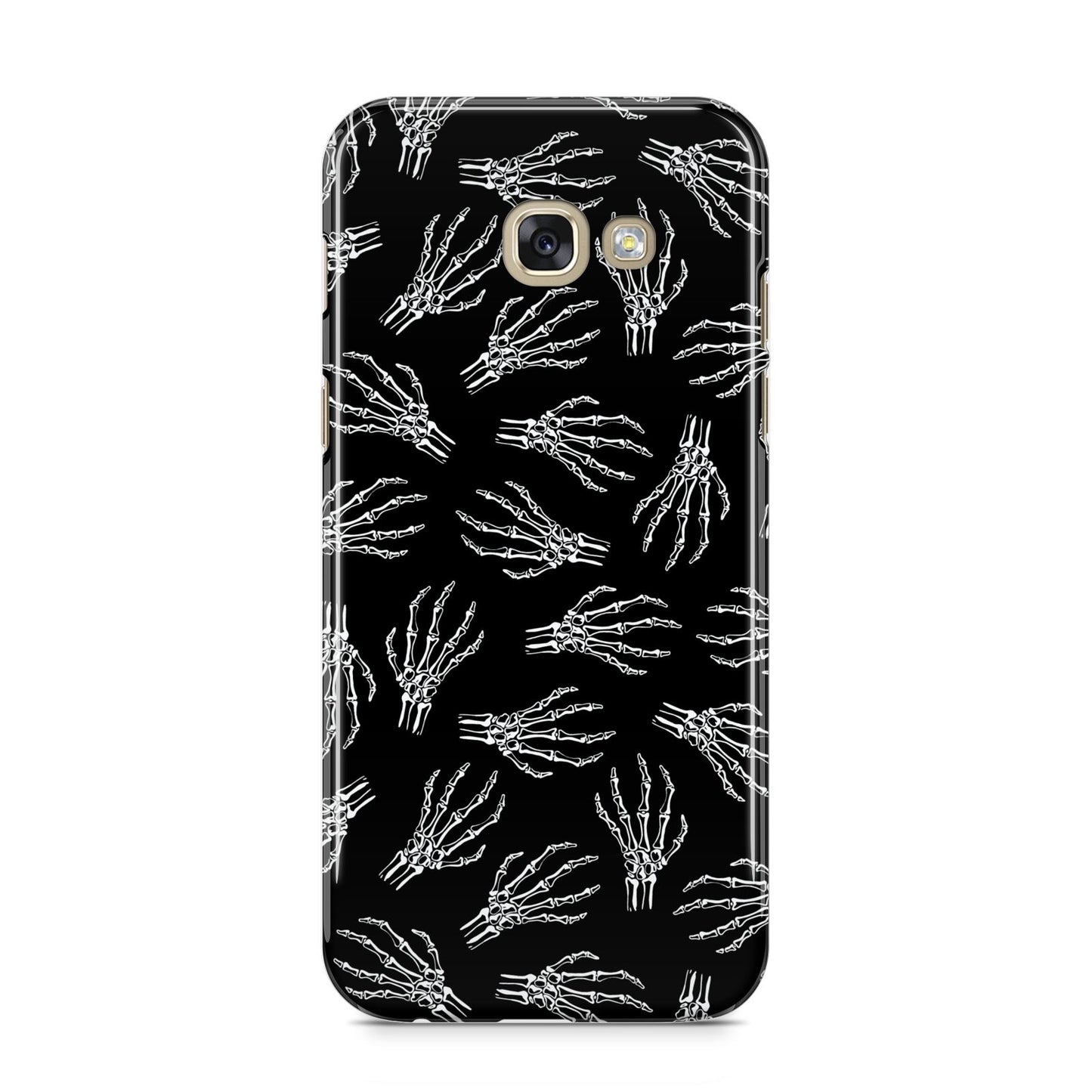Skeleton Hands Samsung Galaxy A5 2017 Case on gold phone