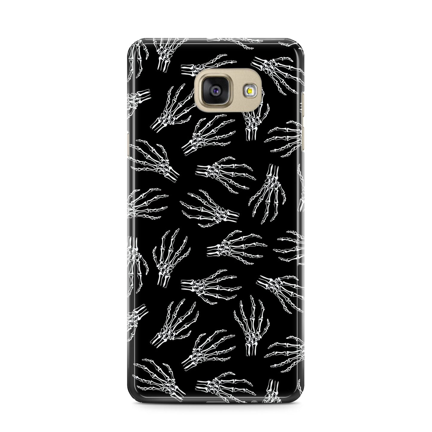 Skeleton Hands Samsung Galaxy A7 2016 Case on gold phone