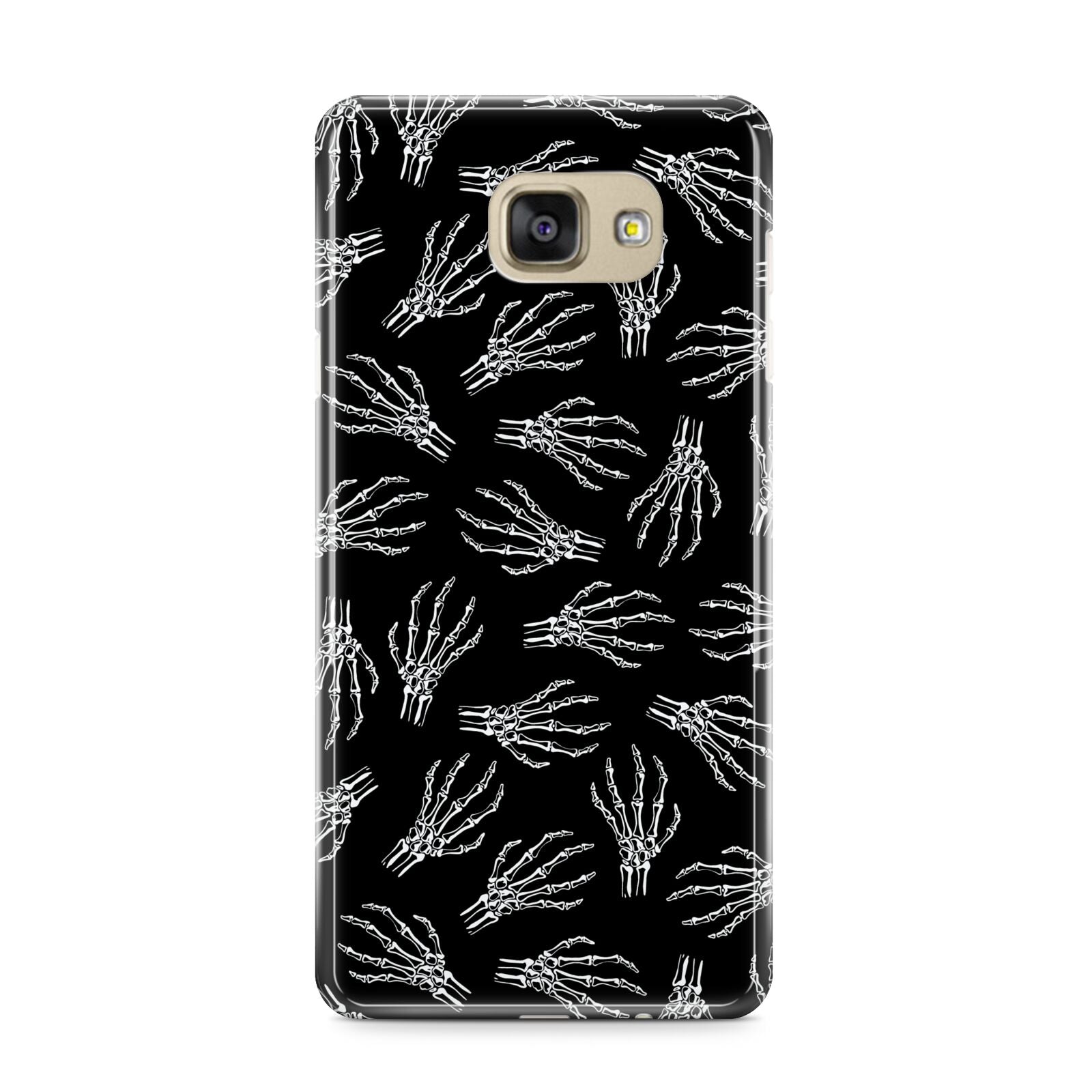 Skeleton Hands Samsung Galaxy A9 2016 Case on gold phone