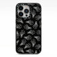 Skeleton Hands iPhone 13 Pro Black Impact Case on Silver phone