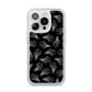 Skeleton Hands iPhone 14 Pro Clear Tough Case Silver