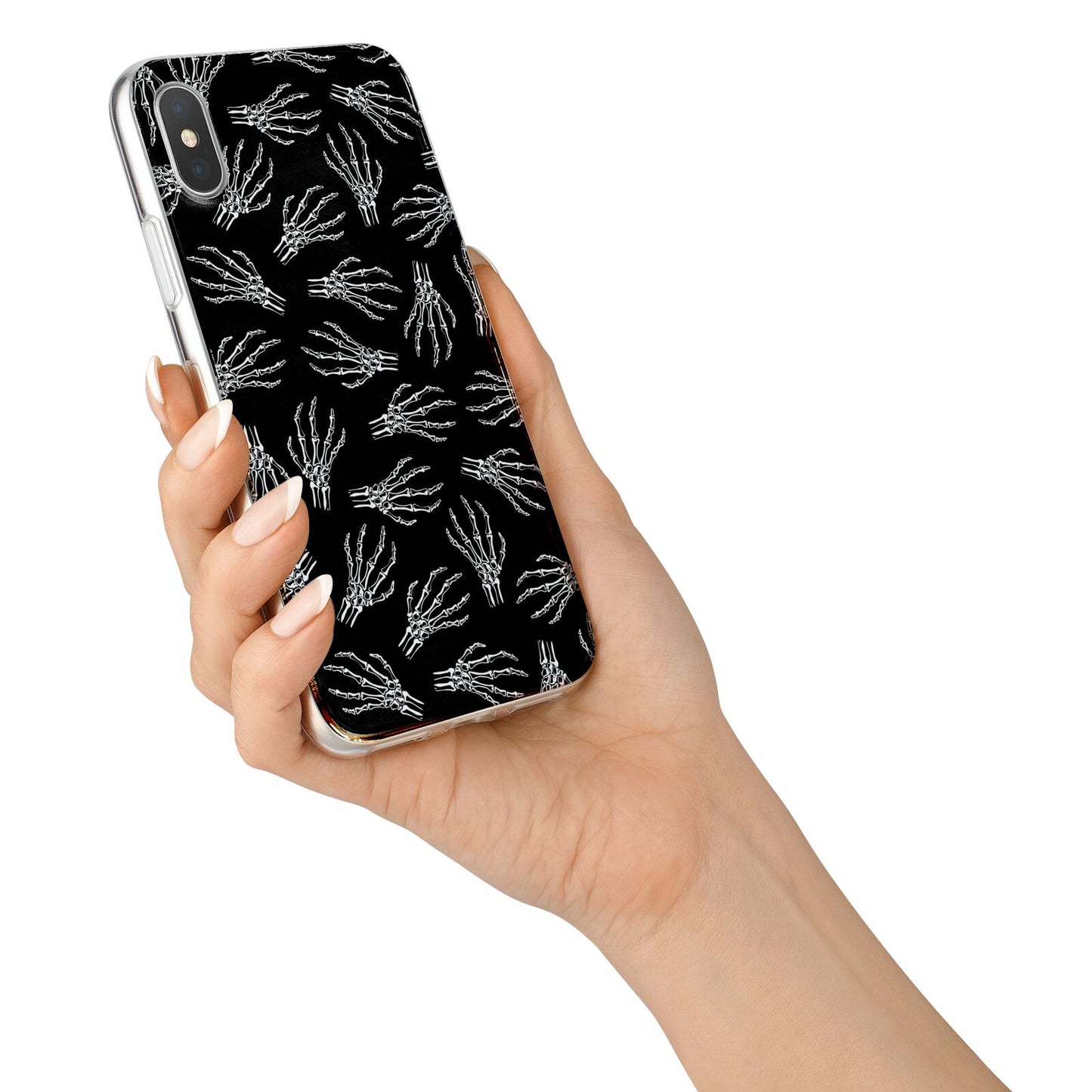 Skeleton Hands iPhone X Bumper Case on Silver iPhone Alternative Image 2