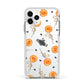 Skull Lollipops Custom Halloween Apple iPhone 11 Pro in Silver with White Impact Case