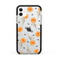 Skull Lollipops Custom Halloween Apple iPhone 11 in White with Black Impact Case