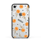 Skull Lollipops Custom Halloween Apple iPhone XR Impact Case Black Edge on Silver Phone