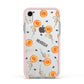 Skull Lollipops Custom Halloween Apple iPhone XR Impact Case Pink Edge on Silver Phone