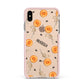 Skull Lollipops Custom Halloween Apple iPhone Xs Max Impact Case Pink Edge on Gold Phone