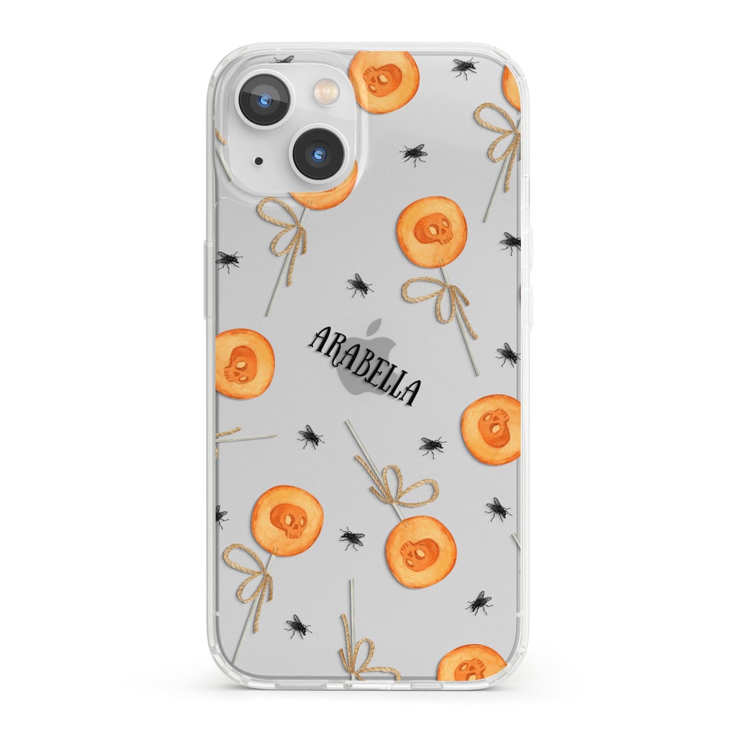 Skull Lollipops Custom Halloween iPhone 13 Clear Bumper Case
