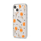 Skull Lollipops Custom Halloween iPhone 14 Clear Tough Case Starlight Angled Image