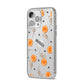 Skull Lollipops Custom Halloween iPhone 14 Pro Max Clear Tough Case Silver Angled Image