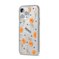 Skull Lollipops Custom Halloween iPhone 14 Pro Max Glitter Tough Case Silver Angled Image