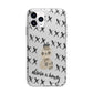 Skulls and Kisses Personalised Apple iPhone 11 Pro in Silver with Bumper Case