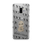Skulls and Kisses Personalised Samsung Galaxy S9 Plus Case on Silver phone