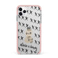 Skulls and Kisses Personalised iPhone 11 Pro Max Impact Pink Edge Case