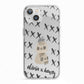 Skulls and Kisses Personalised iPhone 13 TPU Impact Case with White Edges