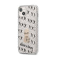Skulls and Kisses Personalised iPhone 14 Plus Glitter Tough Case Starlight Angled Image