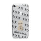 Skulls and Kisses Personalised iPhone 7 Bumper Case on Silver iPhone