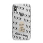 Skulls and Kisses Personalised iPhone X Bumper Case on Silver iPhone Alternative Image 1