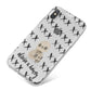 Skulls and Kisses Personalised iPhone X Bumper Case on Silver iPhone