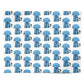 Sky Blue Personalised Football Shirt Personalised Wrapping Paper Alternative
