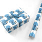 Sky Blue Personalised Football Shirt Personalised Wrapping Paper