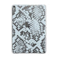 Sky Blue Snakeskin Apple iPad Grey Case