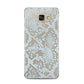 Sky Blue Snakeskin Samsung Galaxy A5 2016 Case on gold phone