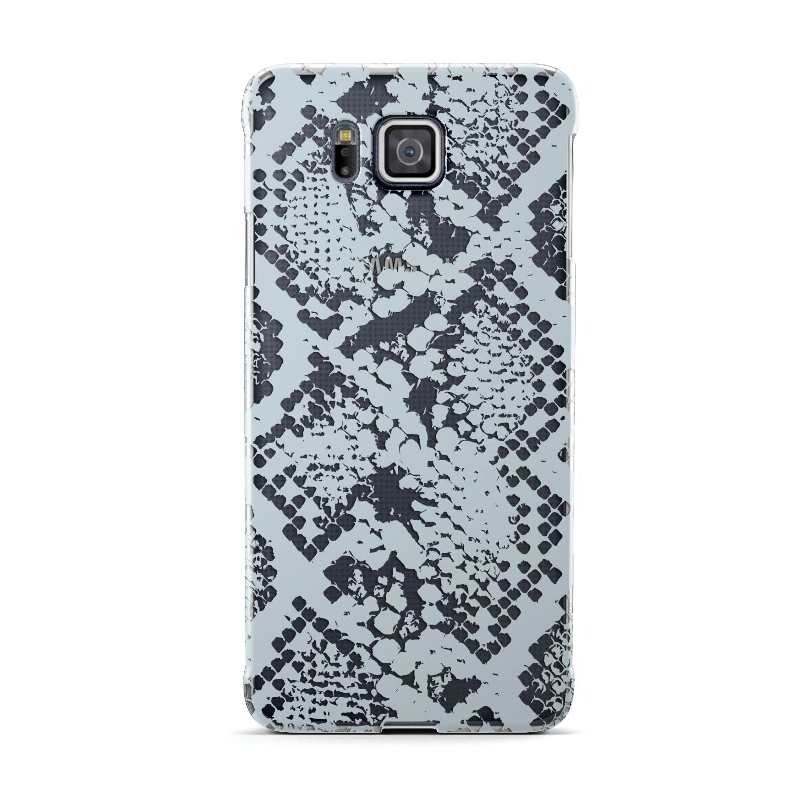 Sky Blue Snakeskin Samsung Galaxy Alpha Case