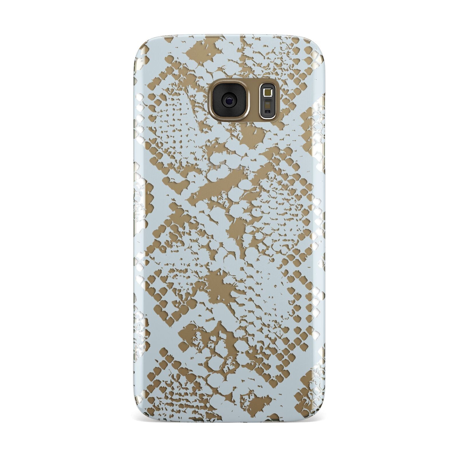 Sky Blue Snakeskin Samsung Galaxy Case