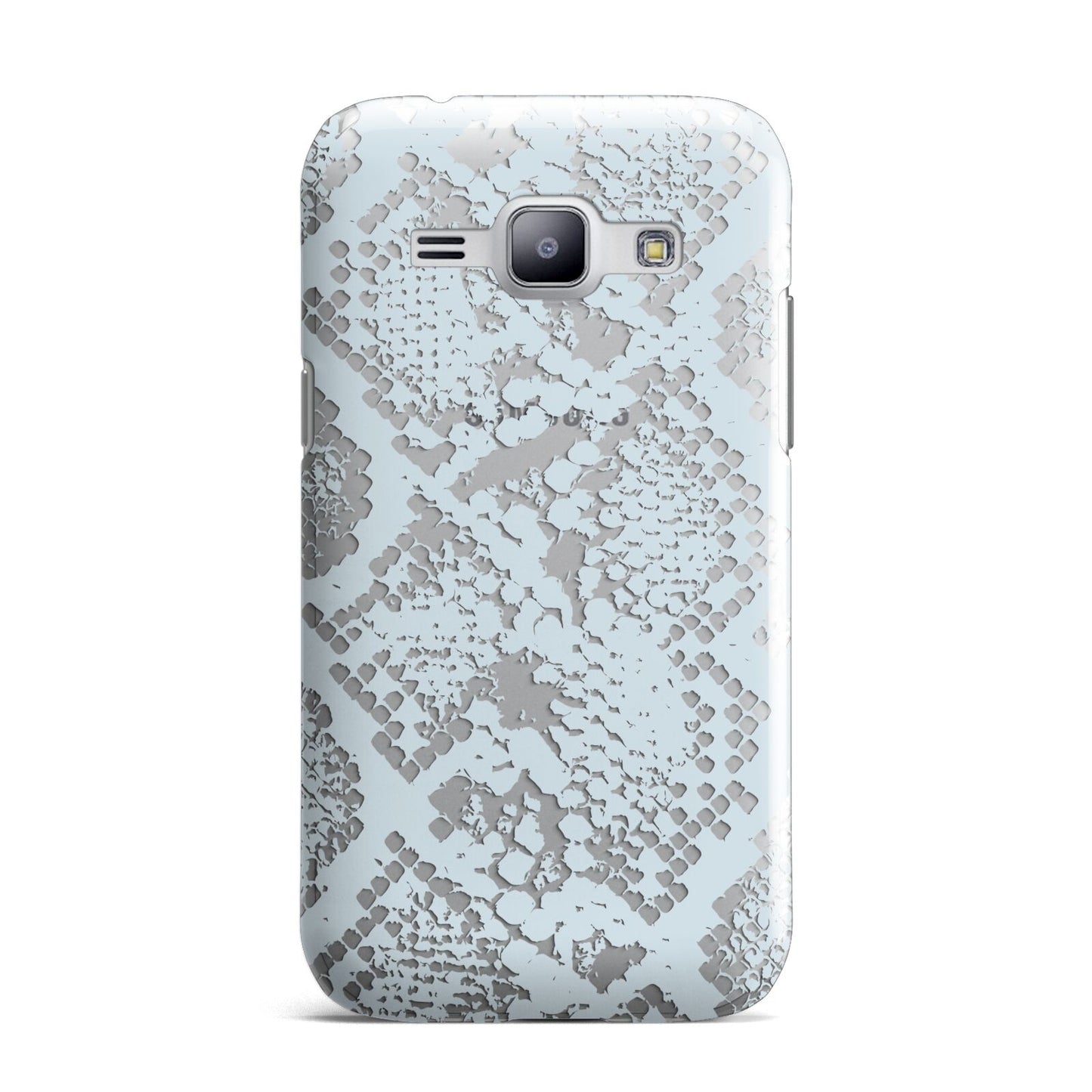 Sky Blue Snakeskin Samsung Galaxy J1 2015 Case