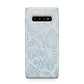 Sky Blue Snakeskin Samsung Galaxy S10 Plus Case