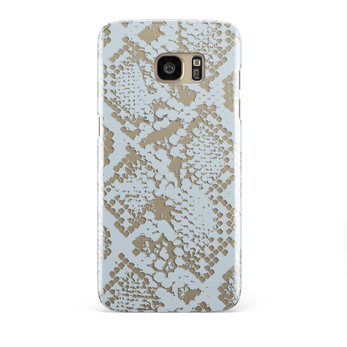 Sky Blue Snakeskin Samsung Galaxy S7 Edge Case