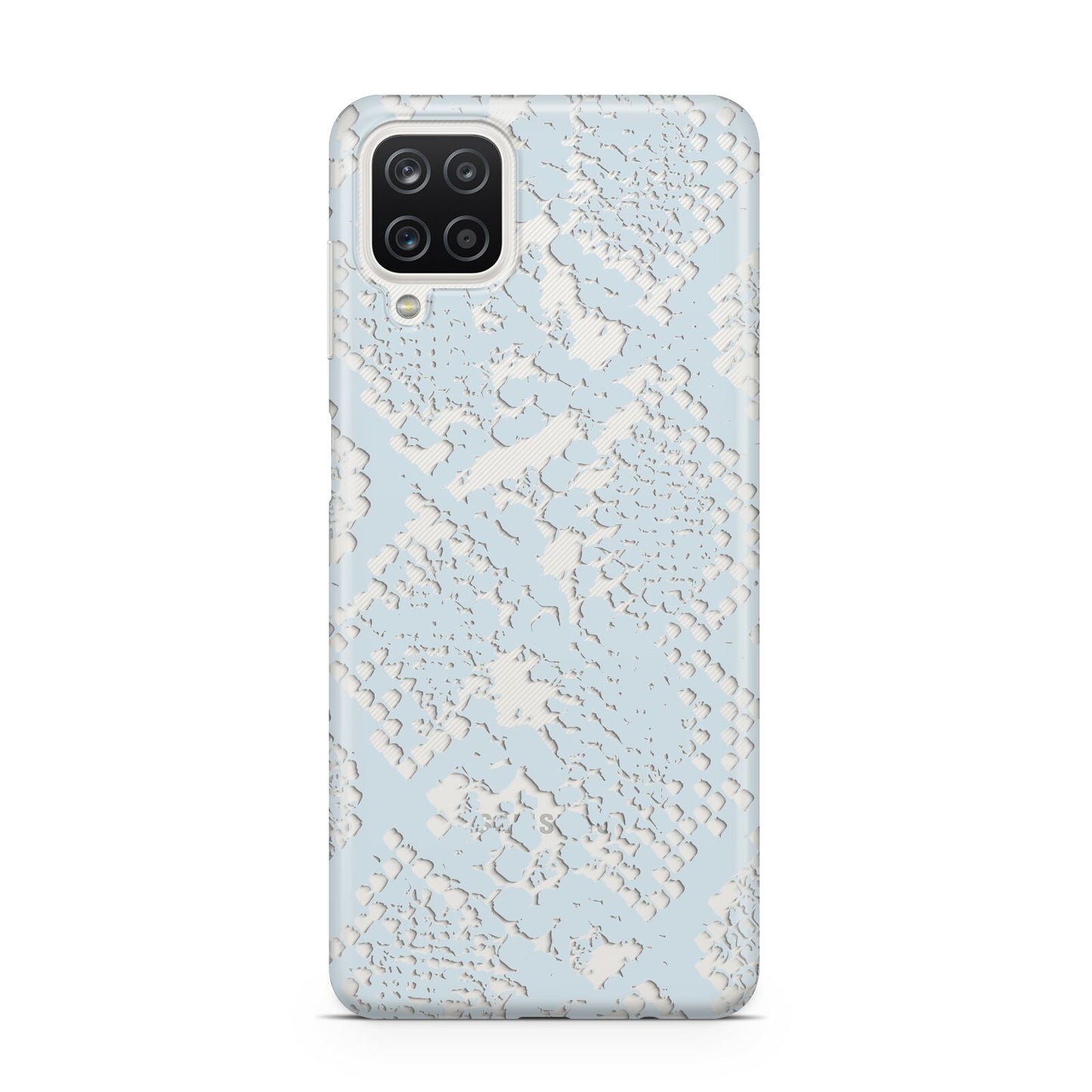 Sky Blue Snakeskin Samsung M12 Case