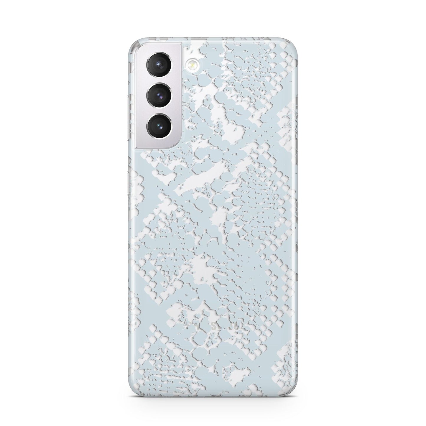 Sky Blue Snakeskin Samsung S21 Case