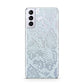 Sky Blue Snakeskin Samsung S21 Plus Case