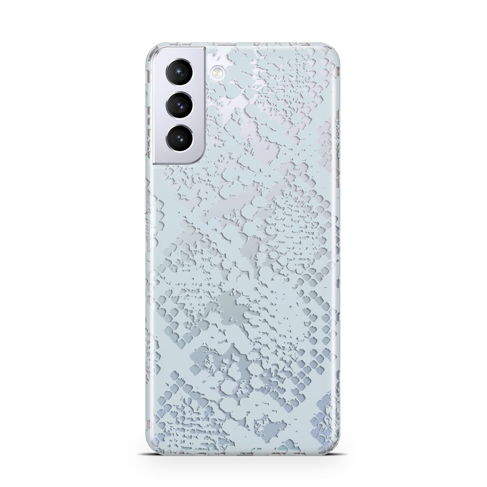 Sky Blue Snakeskin Samsung S21 Plus Case