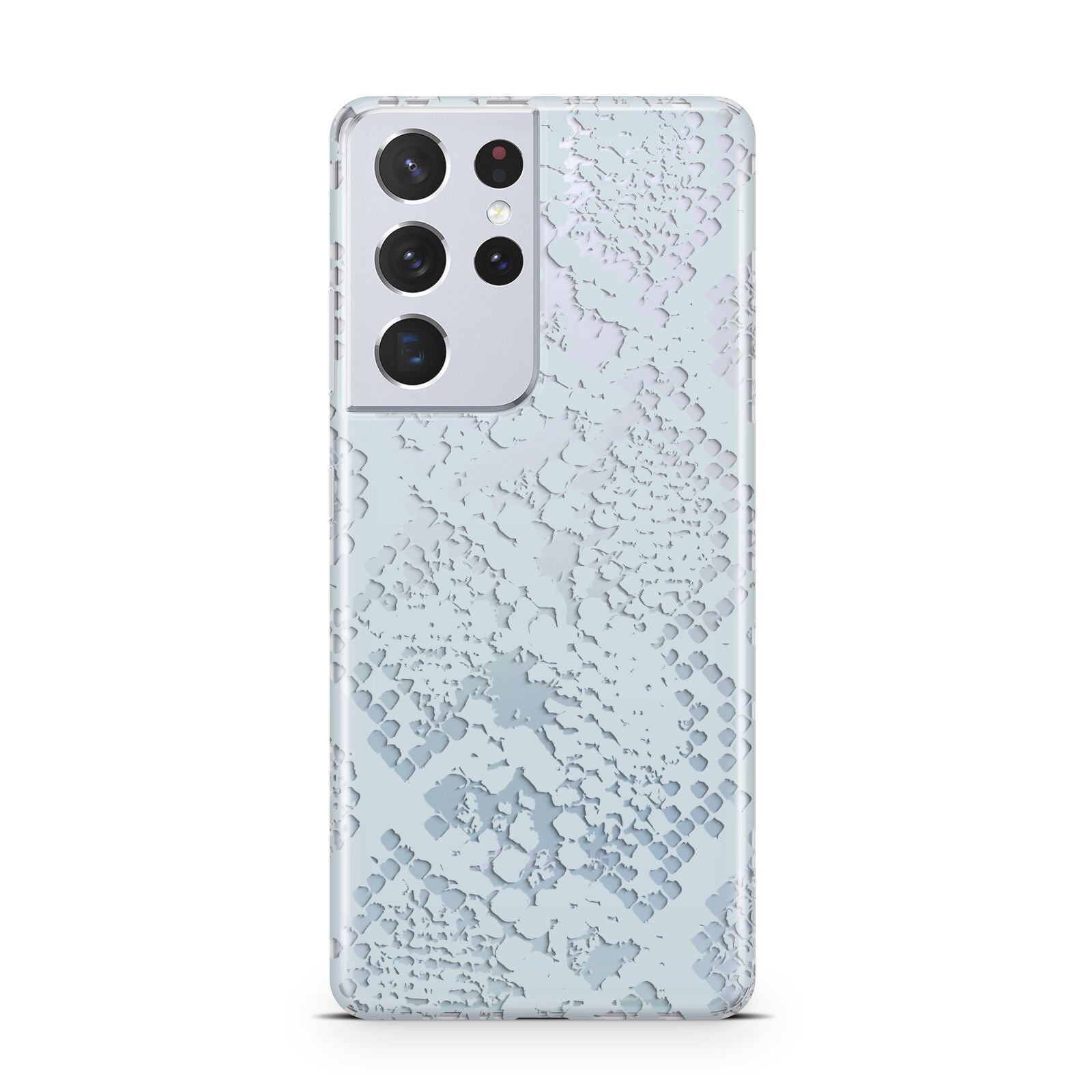 Sky Blue Snakeskin Samsung S21 Ultra Case