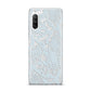Sky Blue Snakeskin Sony Xperia 10 III Case