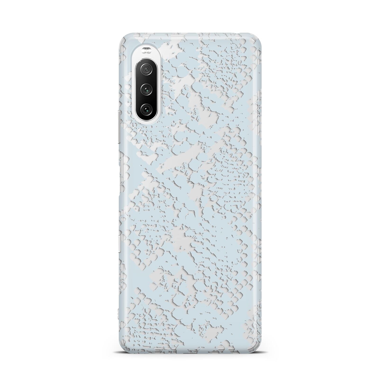 Sky Blue Snakeskin Sony Xperia 10 III Case