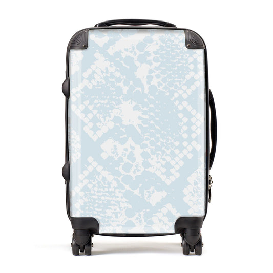 Sky Blue Snakeskin Suitcase