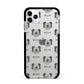 Skye Terrier Icon with Name Apple iPhone 11 Pro Max in Silver with Black Impact Case