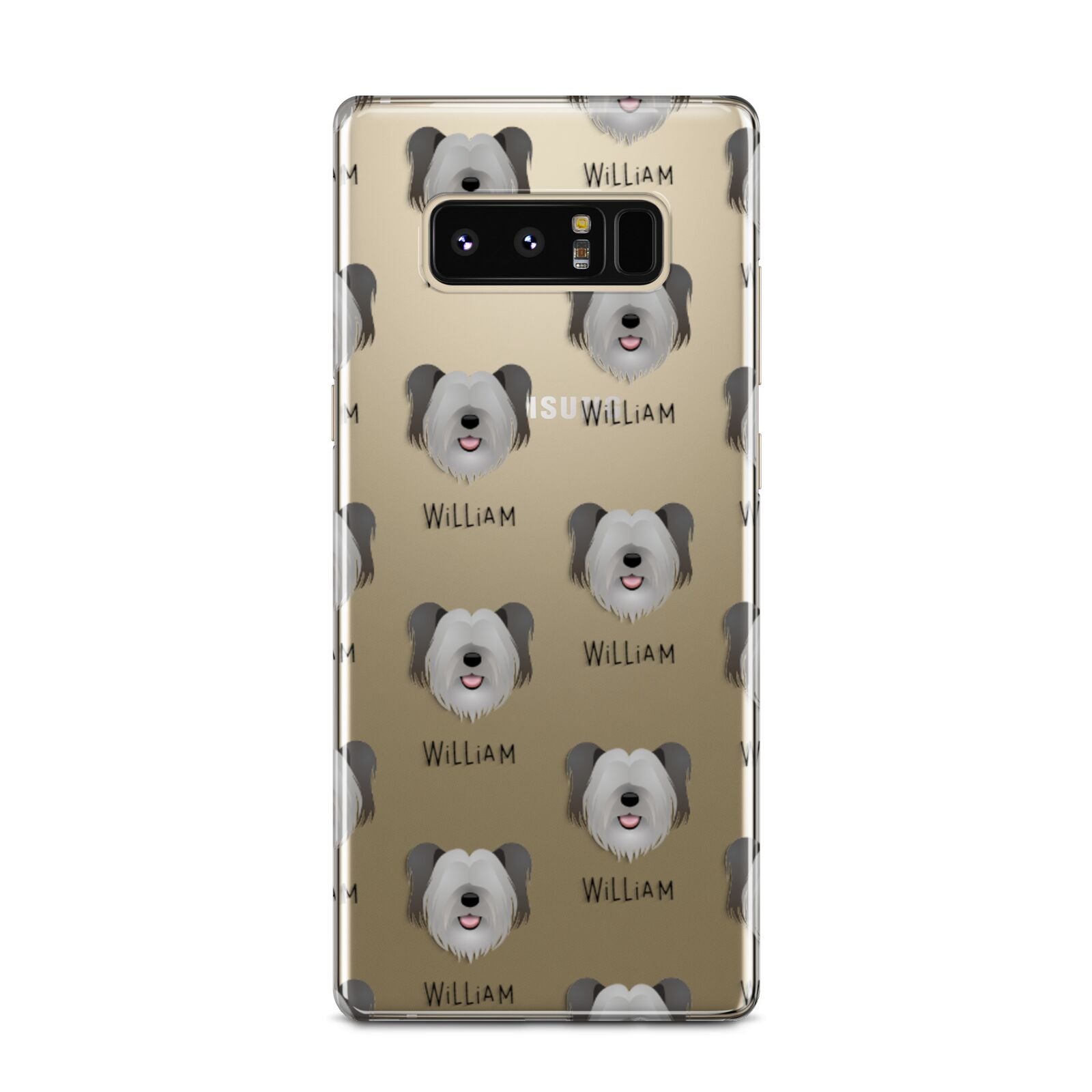 Skye Terrier Icon with Name Samsung Galaxy Note 8 Case