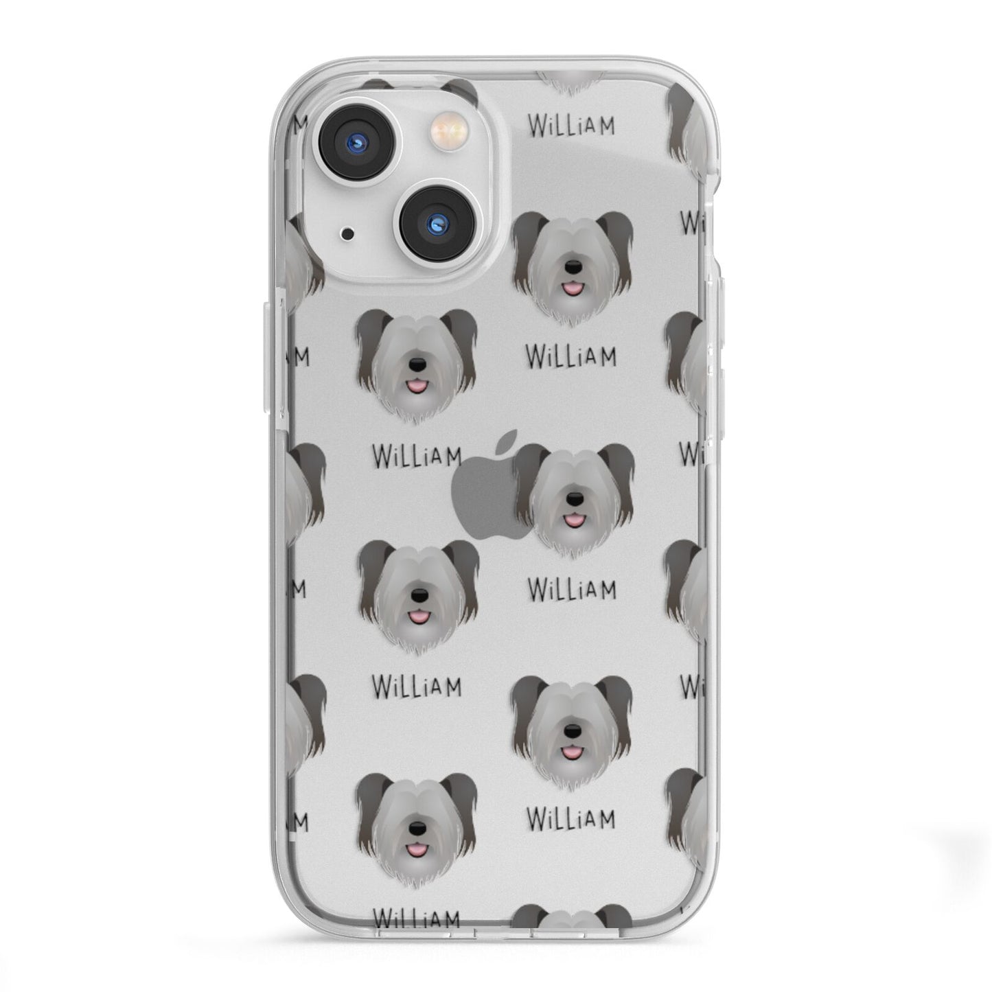 Skye Terrier Icon with Name iPhone 13 Mini TPU Impact Case with White Edges