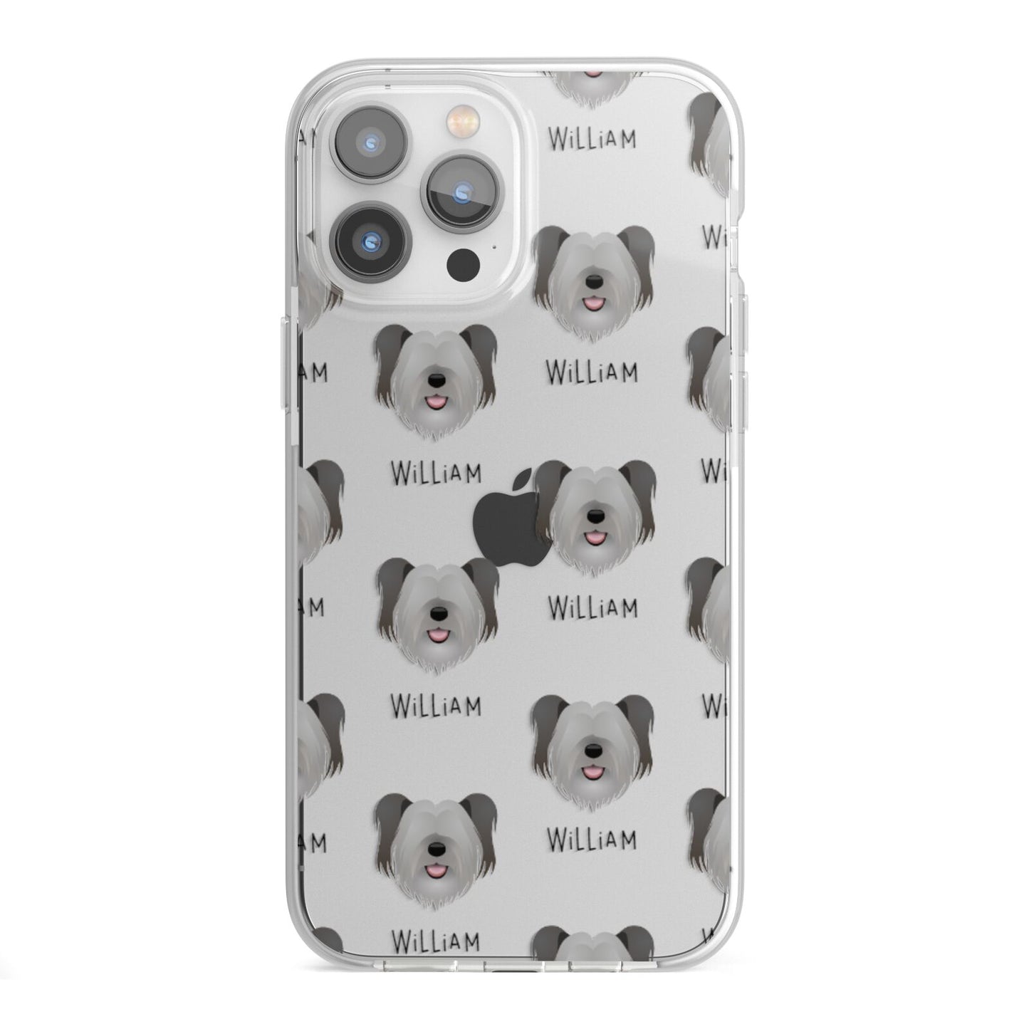 Skye Terrier Icon with Name iPhone 13 Pro Max TPU Impact Case with White Edges