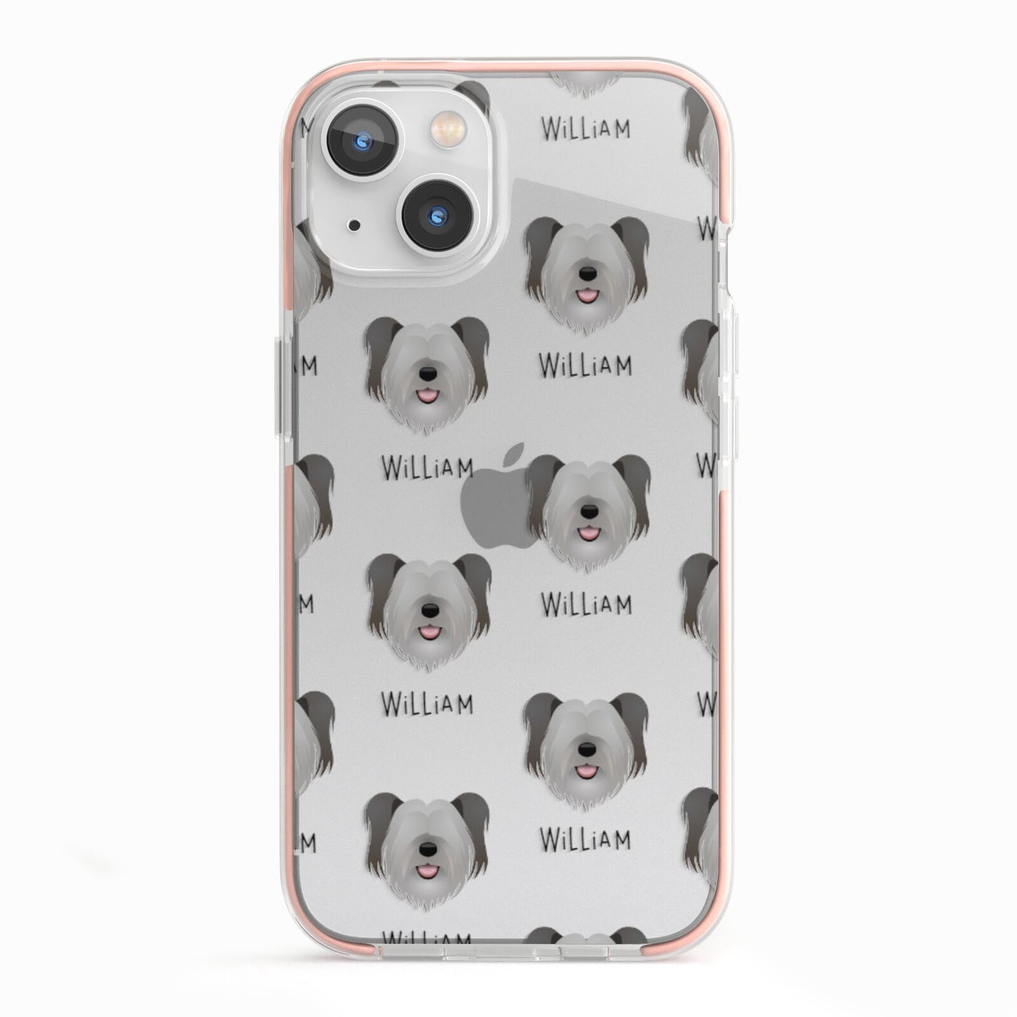 Skye Terrier Icon with Name iPhone 13 TPU Impact Case with Pink Edges