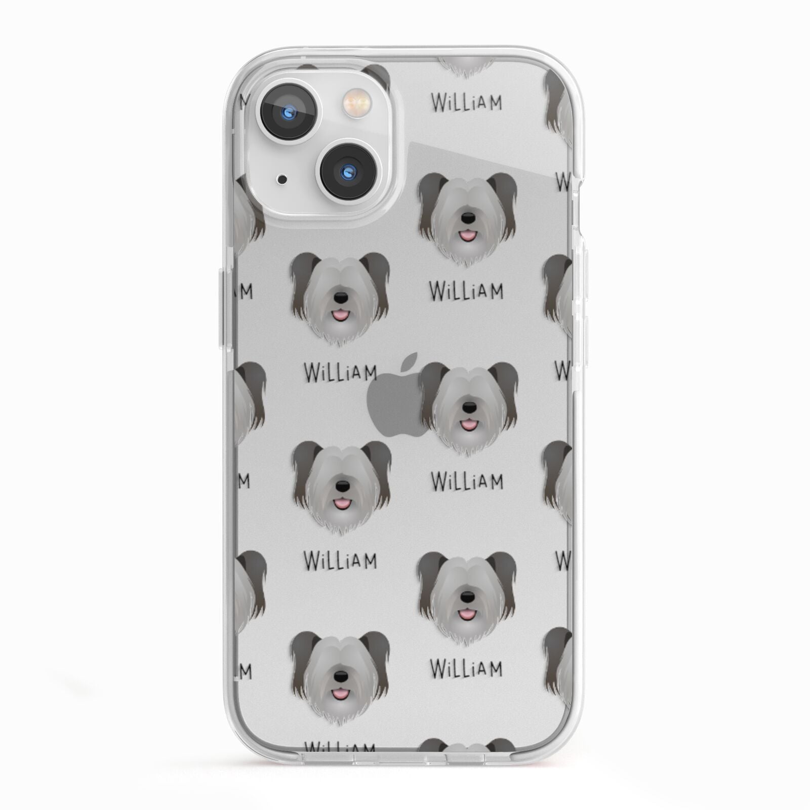 Skye Terrier Icon with Name iPhone 13 TPU Impact Case with White Edges